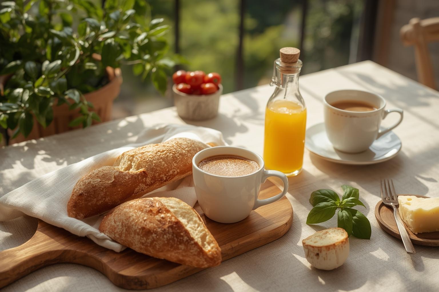 Getränke, Brot und einfache Rezepte